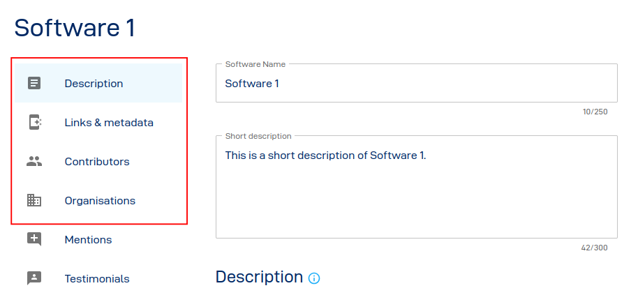 RSD metadata