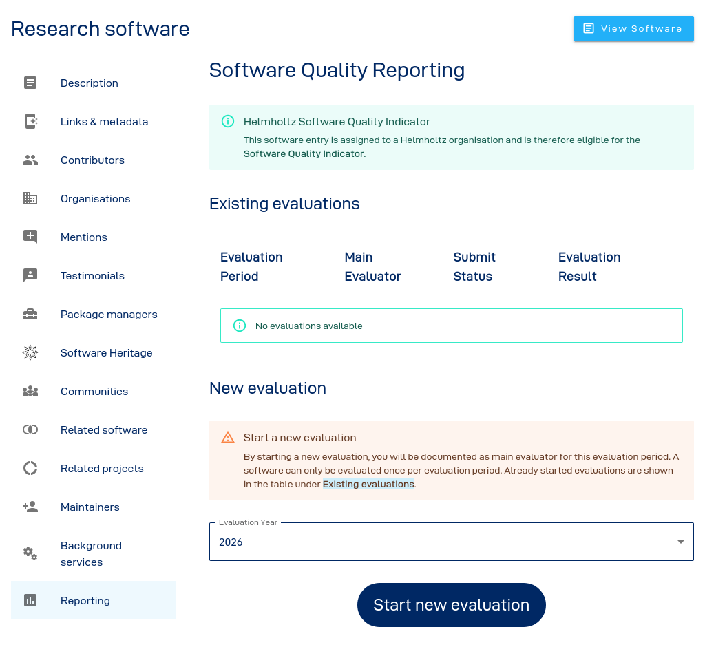 Software quality reporting overview